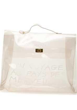 Hermès Pre-Owned 1997 Vinyl Souvenir De L Exposition Kelly handbag - White