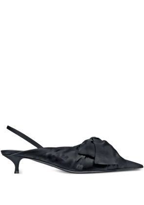 Balenciaga bow sling-back pumps - Black