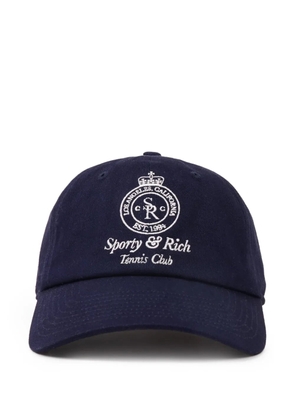 Sporty & Rich embroidered hat - Blue