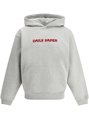 Daily Paper logo-print hooded sweatshirt - Grey