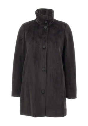 RRD button high-neck coat - Brown