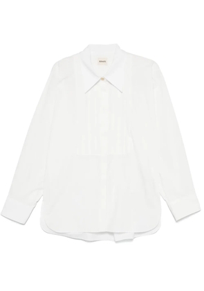 KHAITE pintuck-detailed shirt - White
