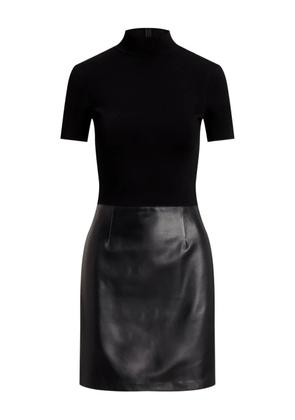 Ralph Lauren Collection turtle-neck short-sleeve mini dress - Black