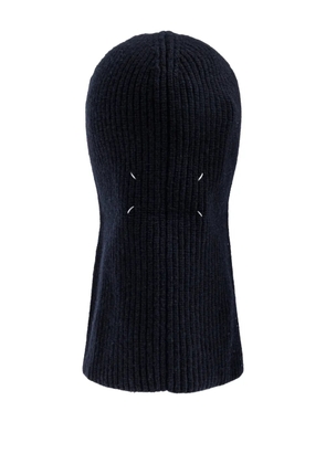 Maison Margiela ribbed-knit balaclava - Blue