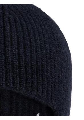 Maison Margiela ribbed-knit balaclava - Blue