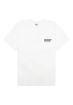Neighborhood glitch-print T-shirt - White
