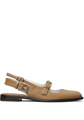 Tory Burch multi-buckle ballerina shoes - Neutrals