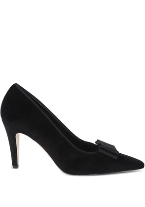 Manolo Blahnik bow-detailing velvet pumps - Black