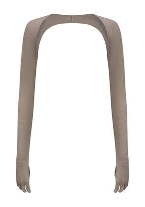 OUDE WAAG jersey cropped jacket - Grey