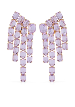 Swarovski Millenia earrings - Purple