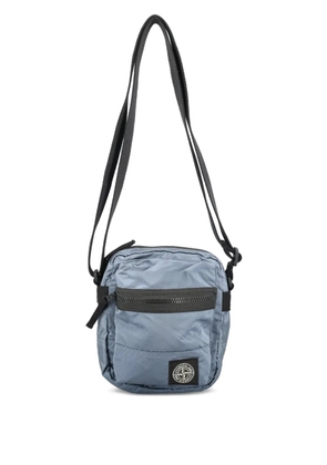 Stone Island logo-detail shoulder bag - Blue