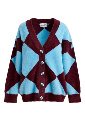 Essentiel Antwerp diamond-pattern cardigan - Blue