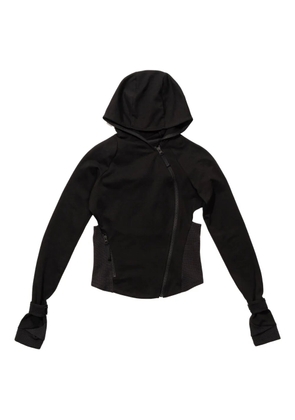 Hyein Seo zip-front hooded jacket - Black