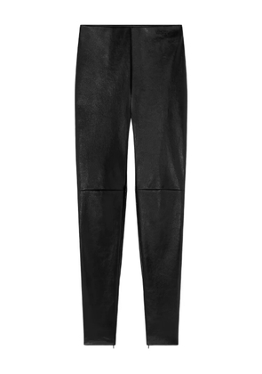 Versace leather panel trousers - Black