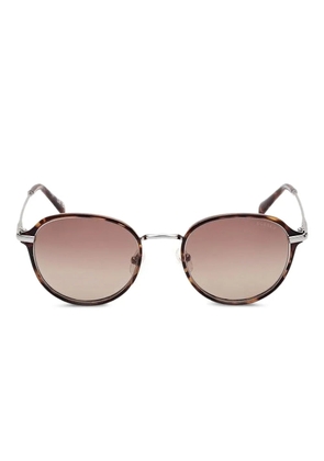 GUESS EYEWEAR tortoiseshell round-frame sunglasses - Brown