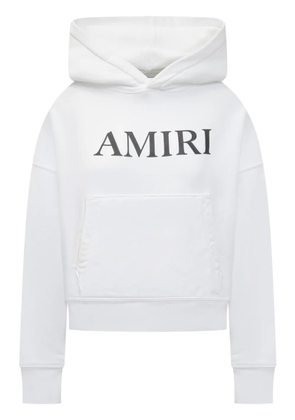 AMIRI logo-print hoodie - White
