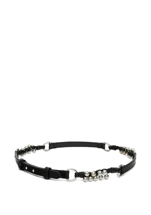 ISABEL MARANT beaded leather belt - Black