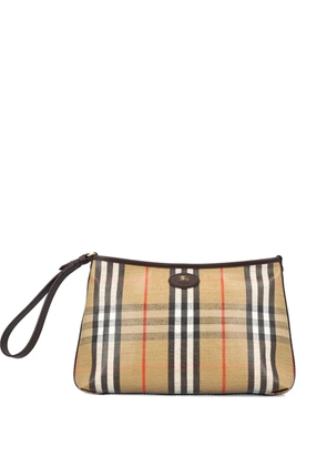Burberry check-pattern clutch bag - Neutrals