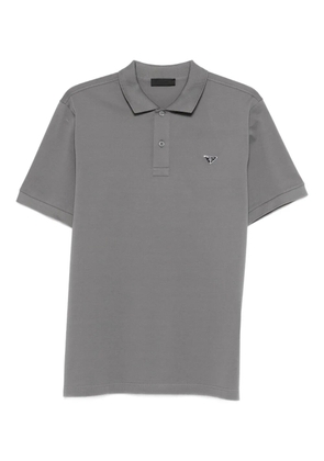 Prada chest-logo polo shirt - Grey