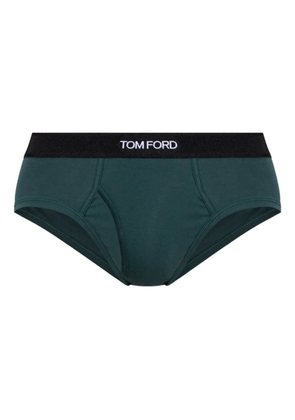TOM FORD branded-waistband briefs - Green