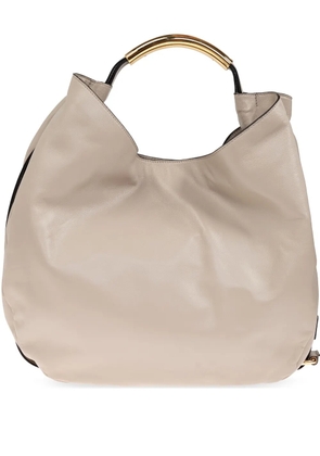 Moschino leather tote bag - Neutrals