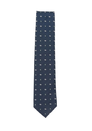 Brioni diamond-pattern tie - Blue