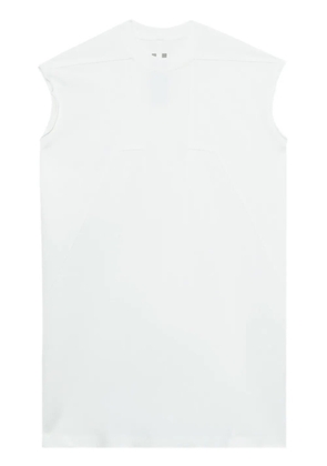 Rick Owens Splintered Tarp cotton tank top - White