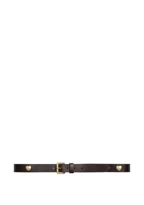 Carhartt WIP Tylor heart-plaque leather belt - Brown