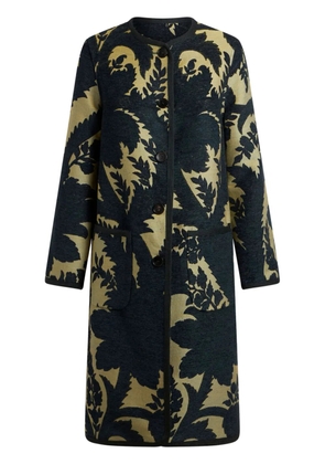 ETRO jacquard reversible coat - Blue
