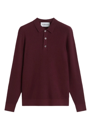 LES HÉRITIERS jacquard polo shirt - Red
