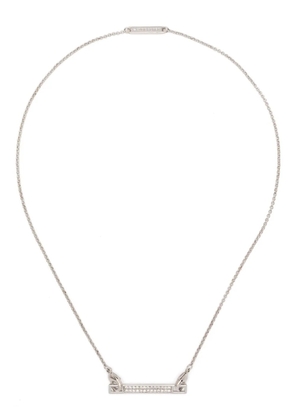 Eddie Borgo Pavé Safety Chain Bar necklace - Silver