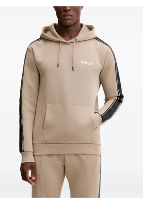 GUESS USA logo-band hoodie - Neutrals