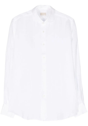 Xacus spread-collar linen shirt - White