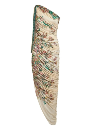 ETRO single-shoulder maxi dress - Neutrals