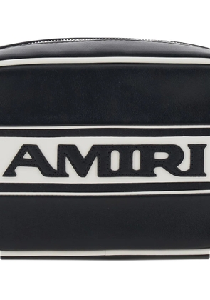 AMIRI striped logo shoulder bag - Black