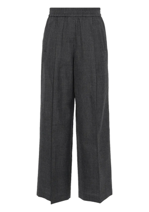 Brunello Cucinelli virgin wool palazzo pants - Grey