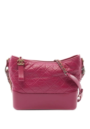 CHANEL Pre-Owned 2019 Medium Aged Calfskin Gabrielle crossbody bag - Pink