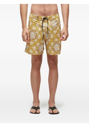 Osklen Daisy Tile bermuda shorts - Yellow