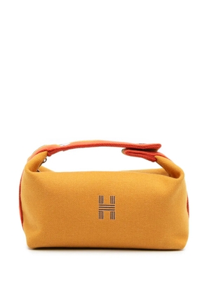Hermès Pre-Owned 2020-2025 Small Wool Bride A Brac Rocabar Case vanity bag - Yellow