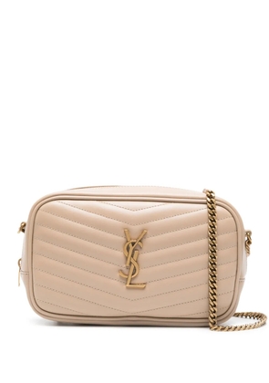 Saint Laurent mini Lou quilted leather crossbody bag - Neutrals