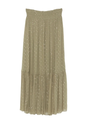 Ba&Sh metallic-dot ruffled skirt - Green