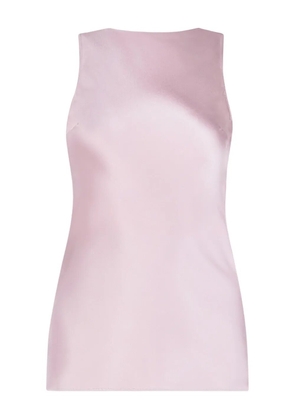 Nina Ricci draped satin halterneck blouse - Pink