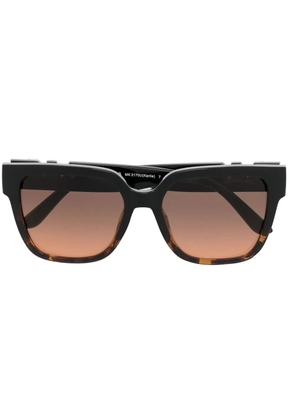 Michael Kors logo square-frame sunglasses - Black