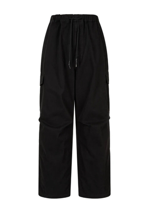 TOMBOY cargo pocket drawstring pants - Black