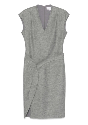 Genny mélange-effect midi dress - Grey