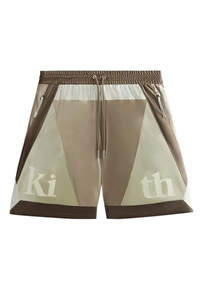 KITH patchwork logo shorts - Neutrals