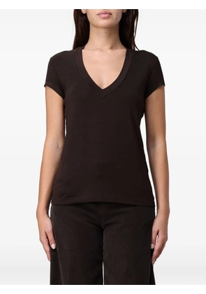 DONDUP v-neck top - Brown