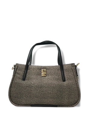 Borbonese print shopper medium shoulder bag - Neutrals