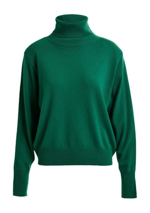 Essentiel Antwerp embroidered-logo turtleneck sweater - Green