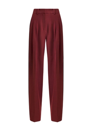 Essentiel Antwerp Icci pleated side-stripe trousers - Red